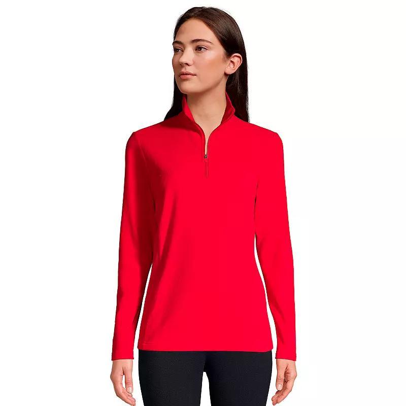 Lands End Womens Anyweather Fleece Quarter Zip Pullover Product Image