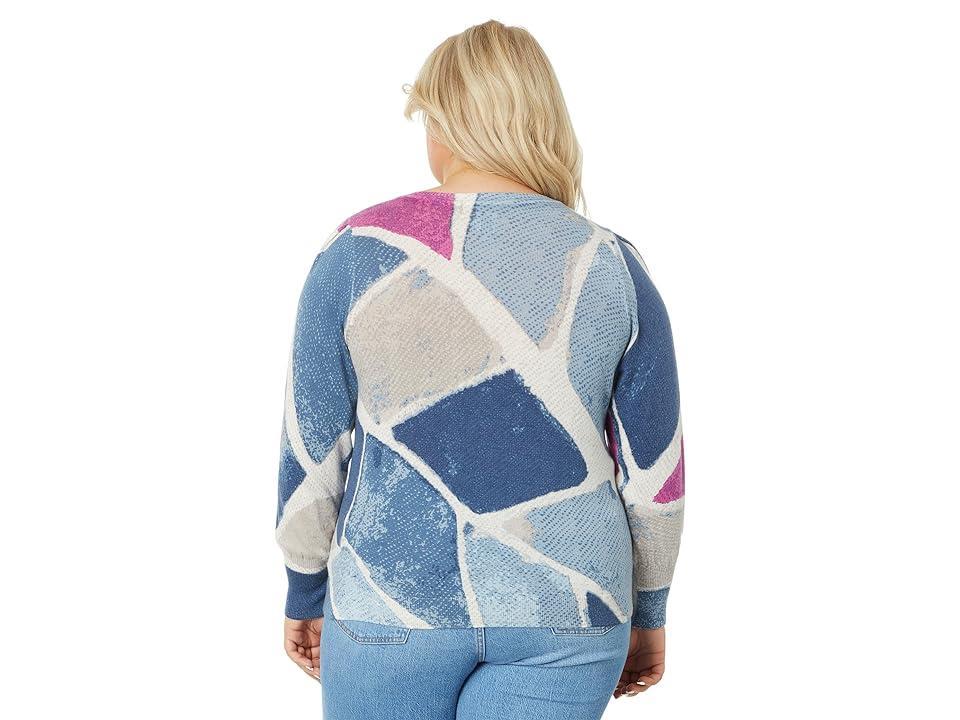 NIC+ZOE Pattern Puff Shoulder Sweater Product Image