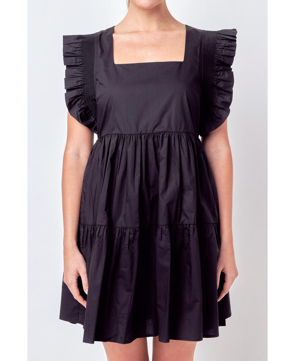 Women's Ruffled Dress with Smocking Detail Product Image