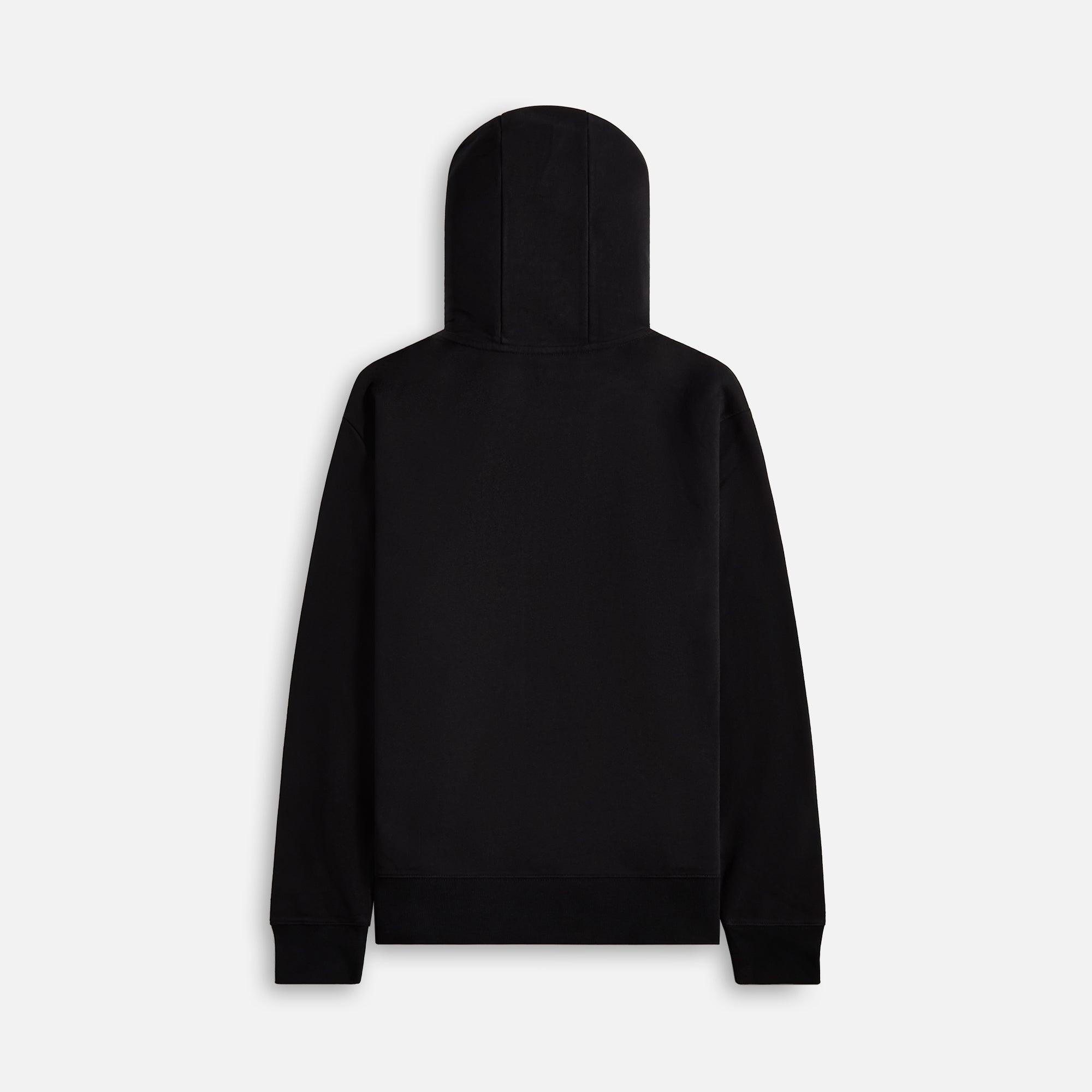 Moncler Fleece Hoodie Sweater - Black Male Product Image