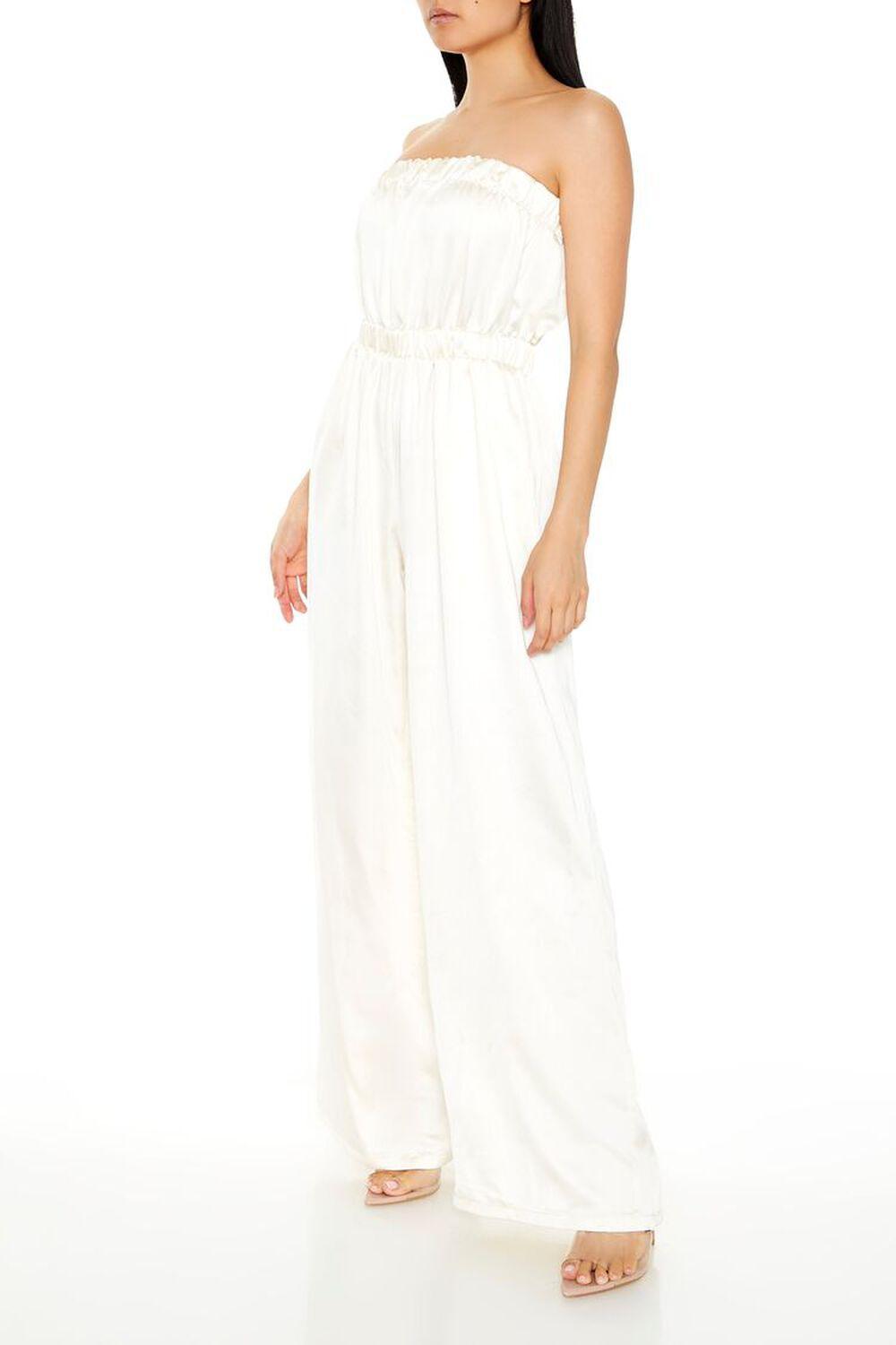 Strapless Satin Wide-Leg Jumpsuit | Forever 21 Product Image