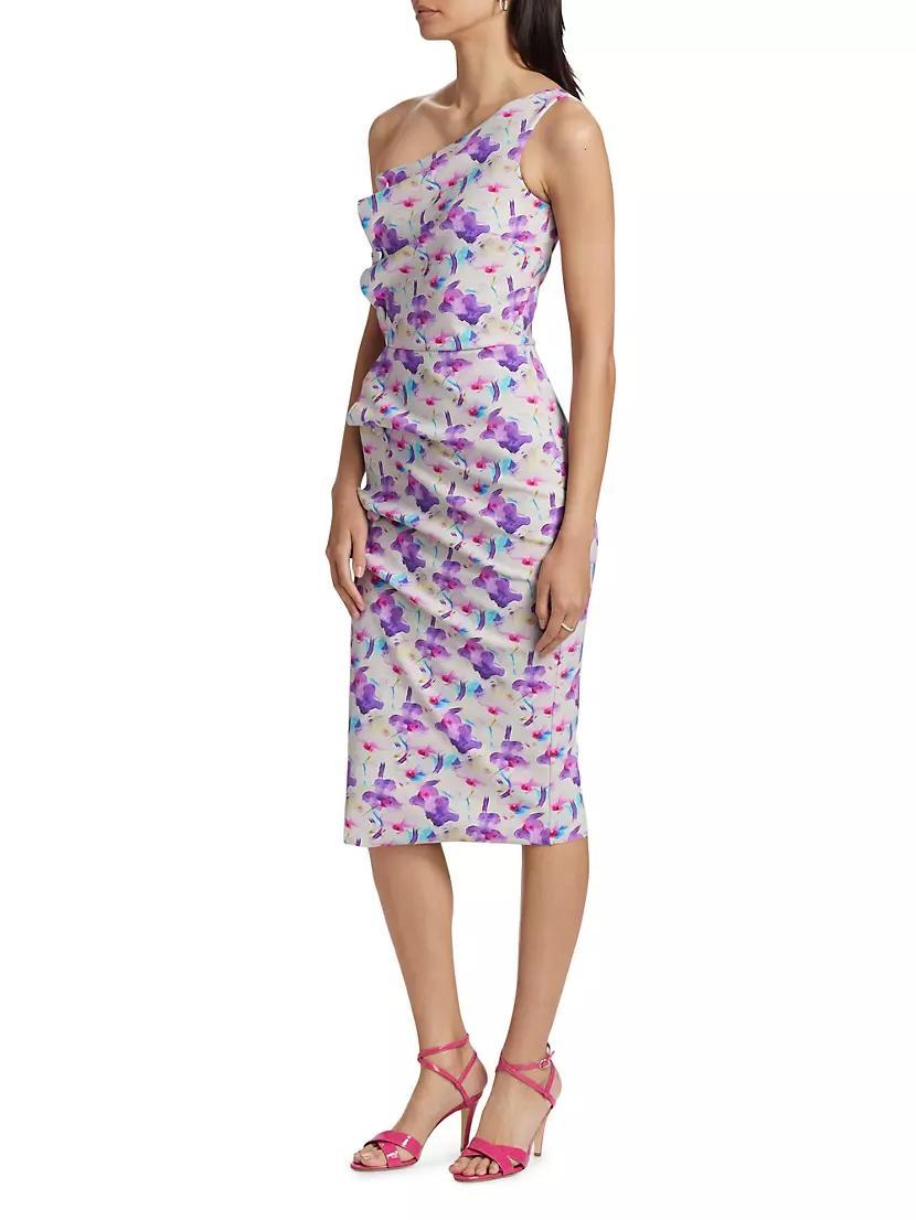 Hiroko Floral One-Shoulder Midi-Dress Product Image