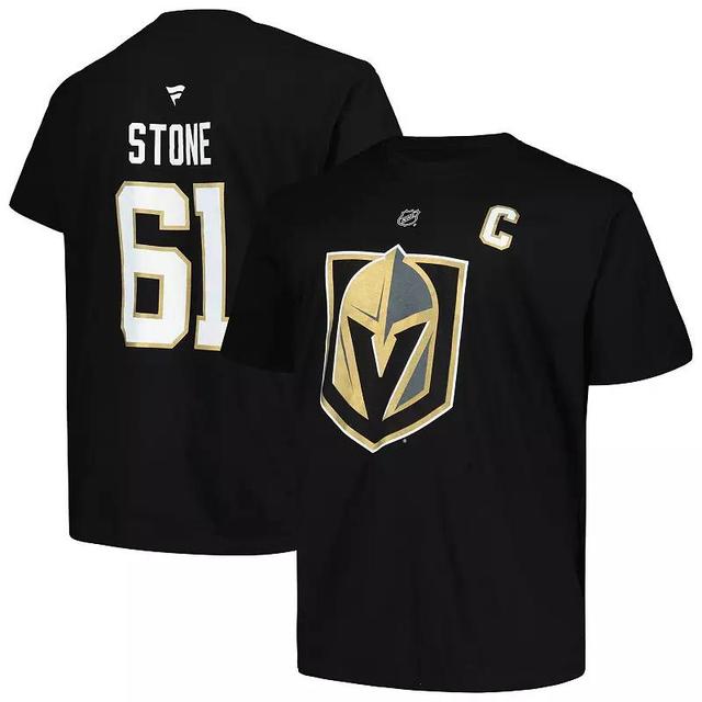 Mens Profile Mark Stone Black Vegas Golden Knights Big & Tall Name & Number T-Shirt Product Image