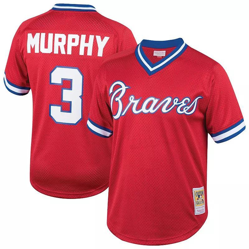 Mens Mitchell & Ness Dale Murphy Atlanta Braves Cooperstown Collection Mesh Batting Practice Jersey Product Image