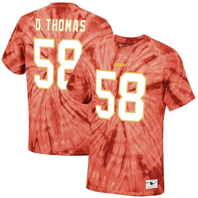 Mens Mitchell & Ness Derrick Thomas Kansas City Chiefs Tie-Dye Retired Player Name & Number T-Shirt Product Image