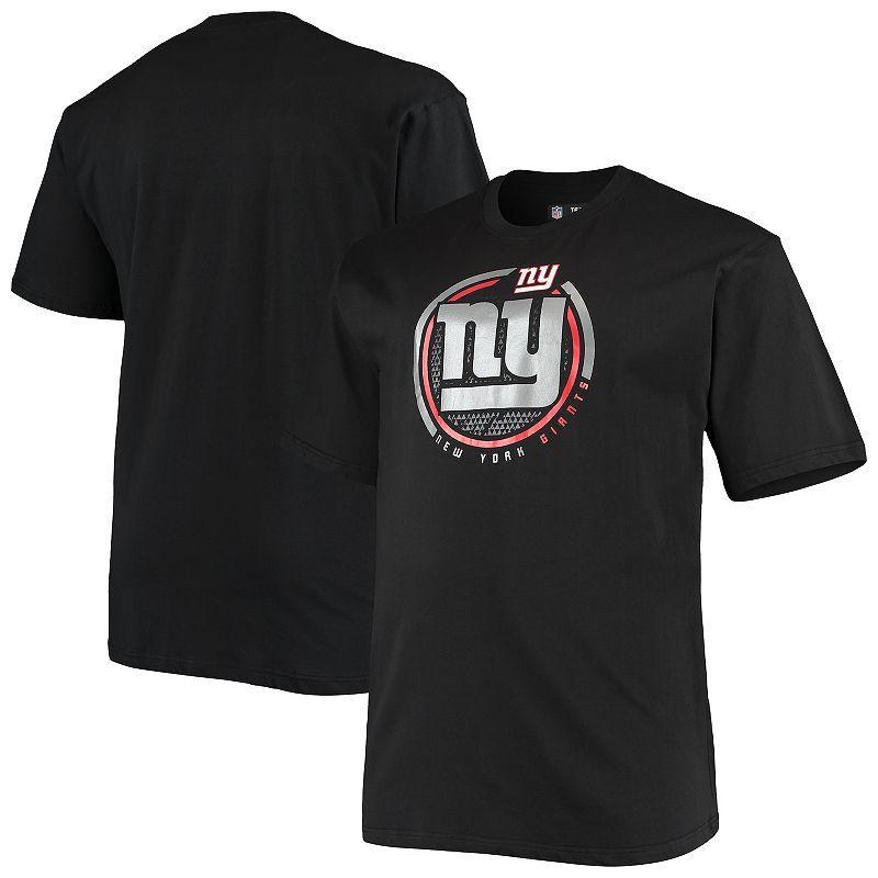 Mens Fanatics Branded Black New York Giants Big & Tall Color Pop T-Shirt Product Image