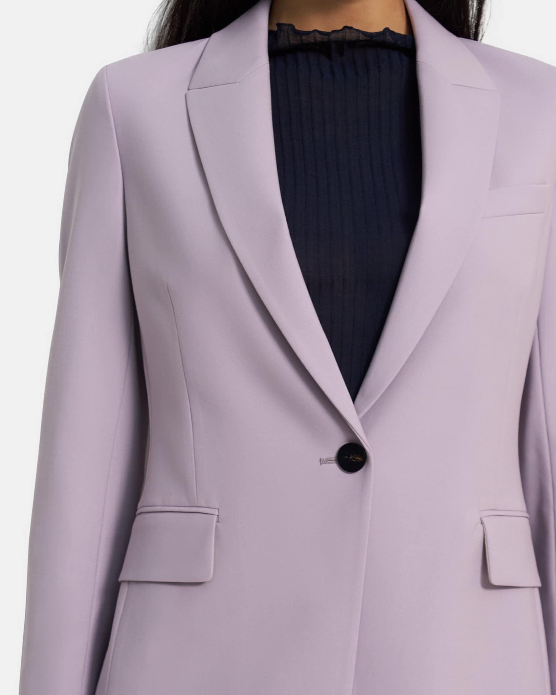 Single-Breasted Blazer in Stretch Wool Product Image