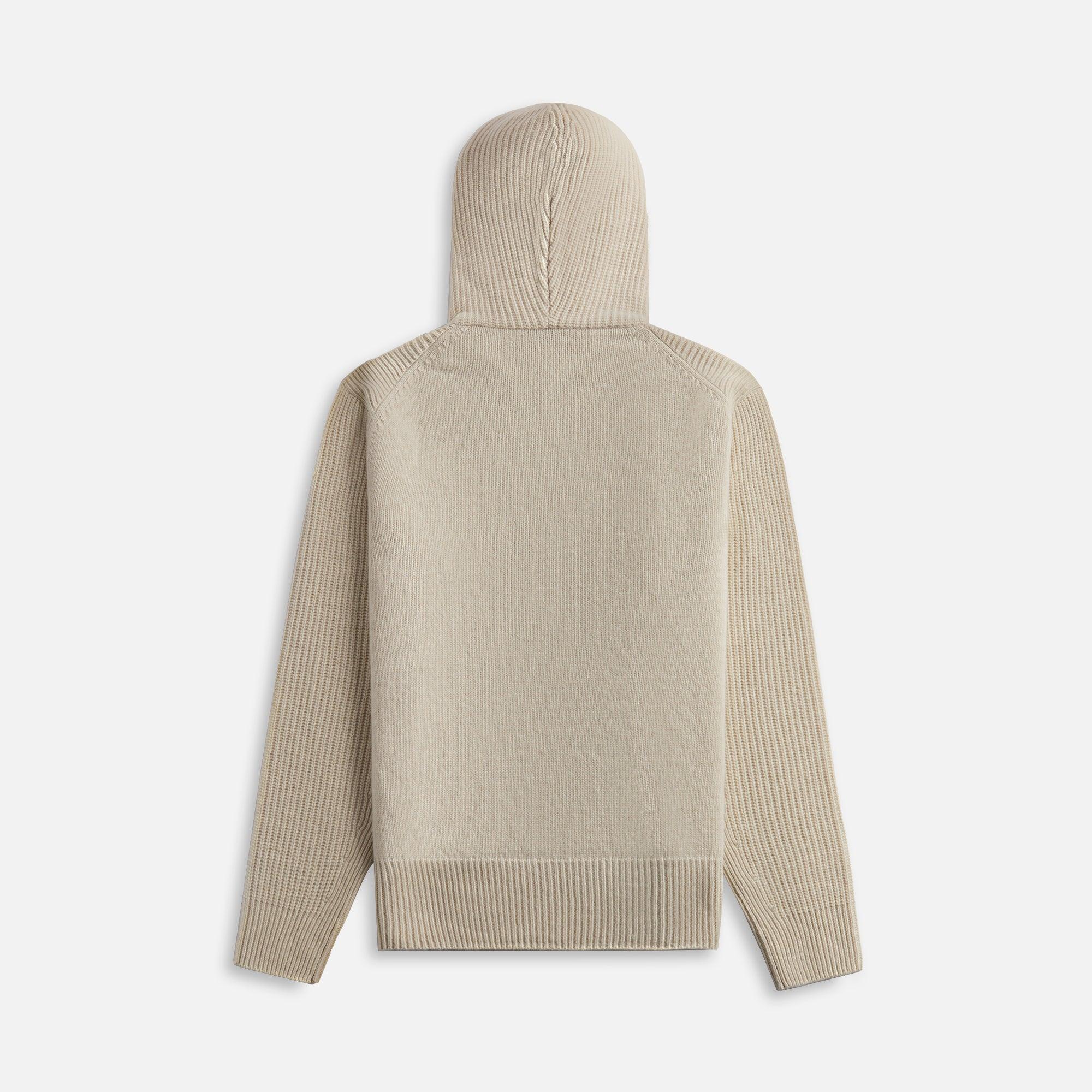 Moncler Wool Cashmere Hoodie - Stone Male Product Image