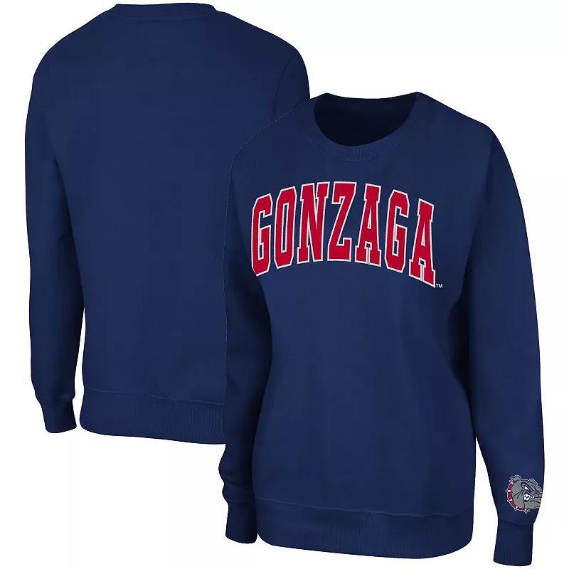 Womens Colosseum Navy Gonzaga Bulldogs Campanile Pullover Sweatshirt Zag Blue Product Image