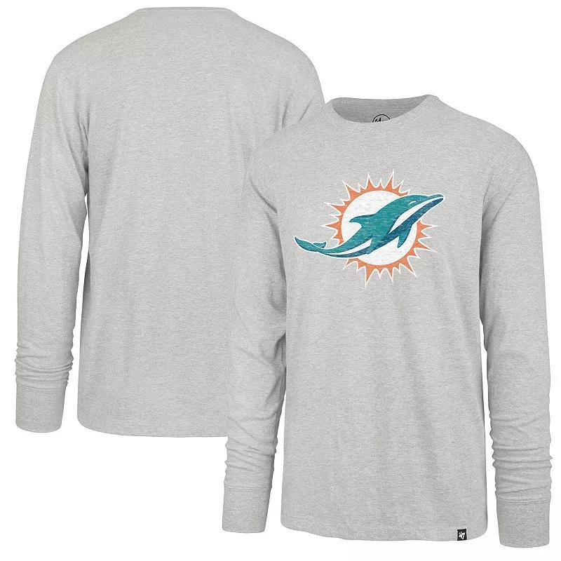 Mens 47 Gray Miami Dolphins Premier Franklin Long Sleeve T-Shirt Product Image