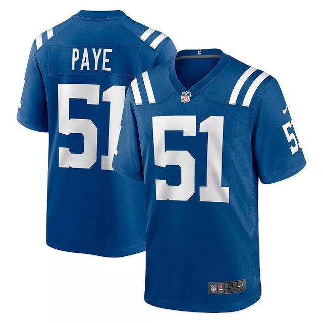 Mens Nike Kwity Paye Royal Indianapolis Colts 2021 NFL Draft First Round Pick Game Jersey Product Image