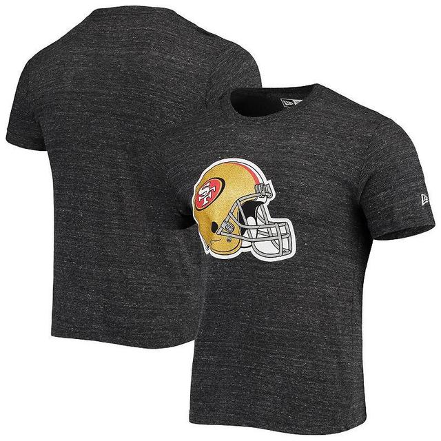 Mens New Era San Francisco 49ers Helmet Logo Tri-Blend T-Shirt Product Image