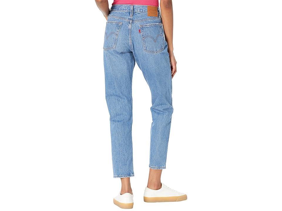 Levis Womens Wedgie High Rise Ripped Icon Jeans - Athens Blue Product Image