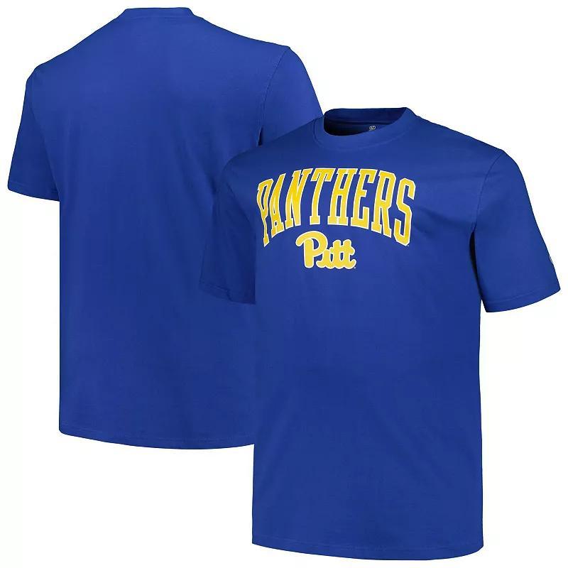 Mens Champion Royal Pitt Panthers Big & Tall Arch Over Logo T-Shirt Product Image