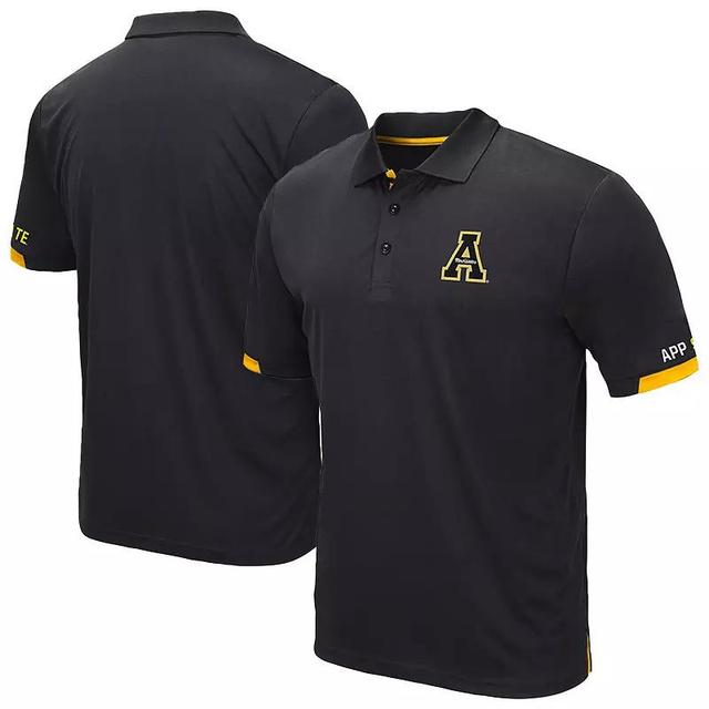 Mens Colosseum Black Appalachian State Mountaineers Santry Polo Product Image