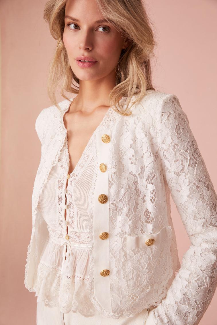 Richard Sheer Lace Jacket Product Image