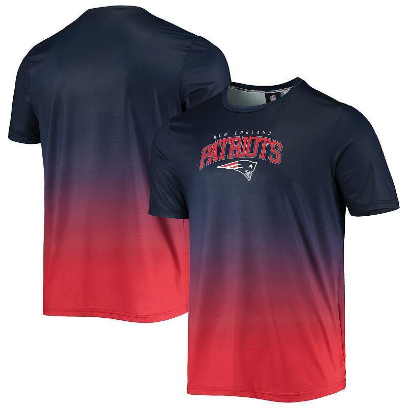 Mens Foco Navy New England Patriots Gradient Rash Guard Swim Shirt - Navy Product Image