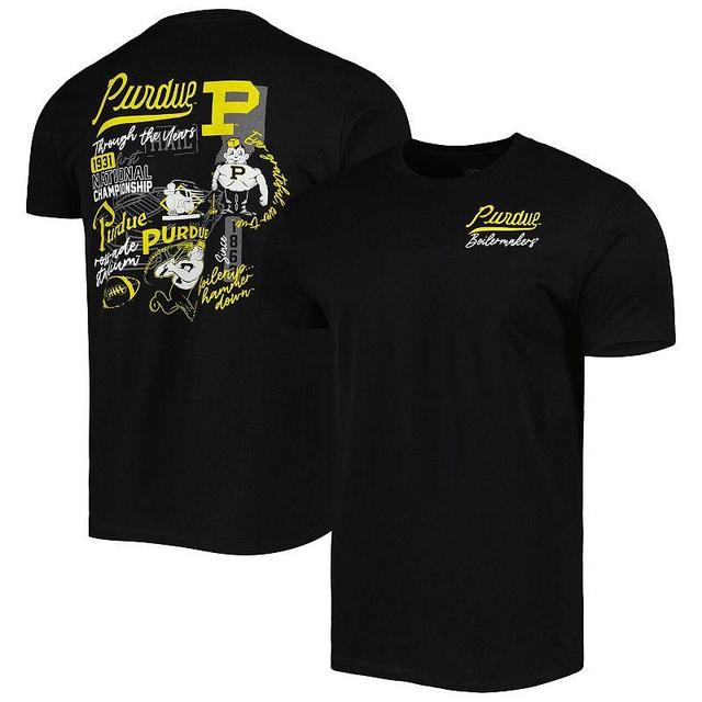 Mens Purdue Boilermakers Vintage Through the Years Two-Hit T-Shirt Product Image