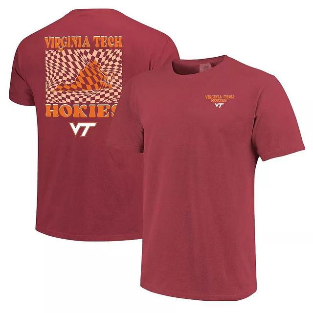 Womens Maroon Virginia Tech Hokies Comfort Colors Checkered Mascot T-Shirt Product Image