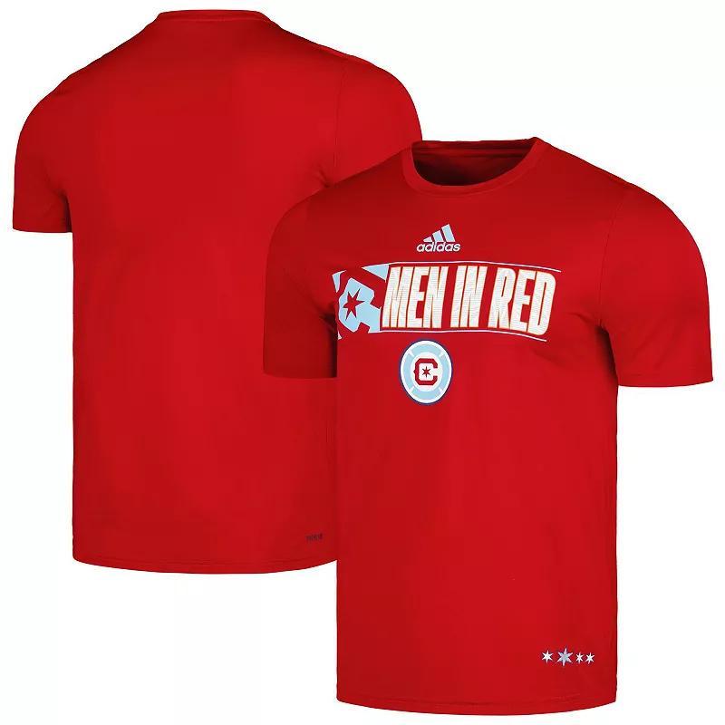 Mens adidas Red Chicago Fire 2024 Jersey Hook AEROREADY T-Shirt Product Image