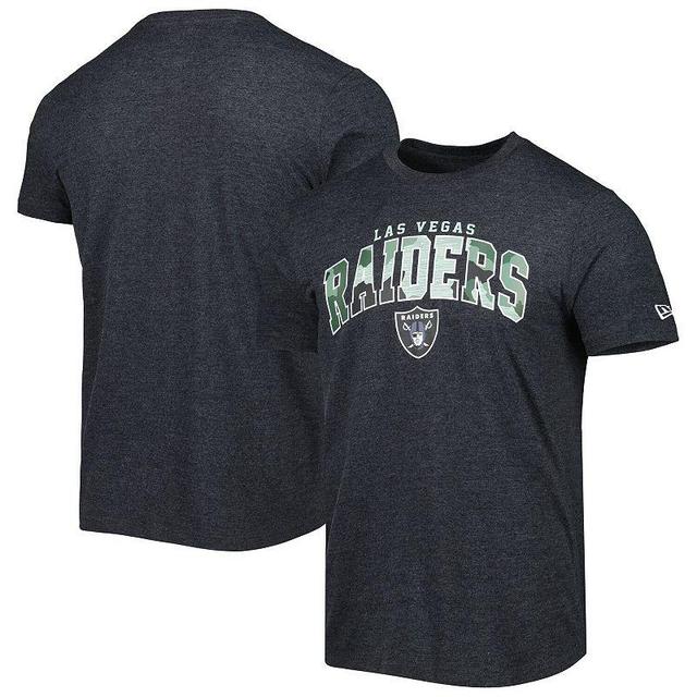 Mens New Era Heathered Black Las Vegas Raiders Training Collection T-Shirt Product Image