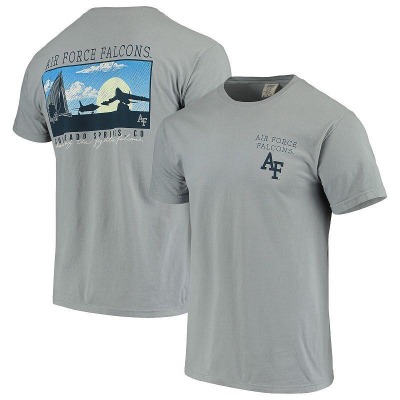 Mens Gray Air Force Falcons Team Comfort Colors Campus Scenery T-Shirt Product Image