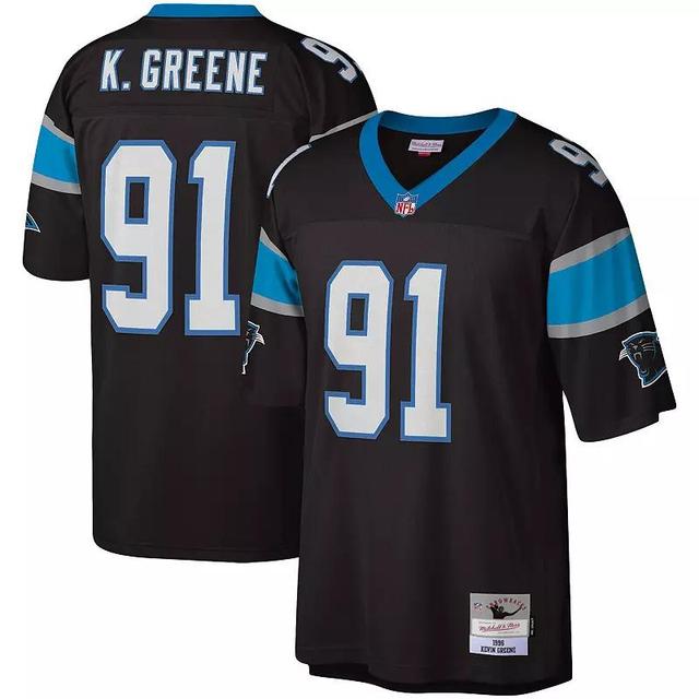 Mens Mitchell & Ness Kevin Greene Black Carolina Panthers Legacy Replica Jersey Product Image