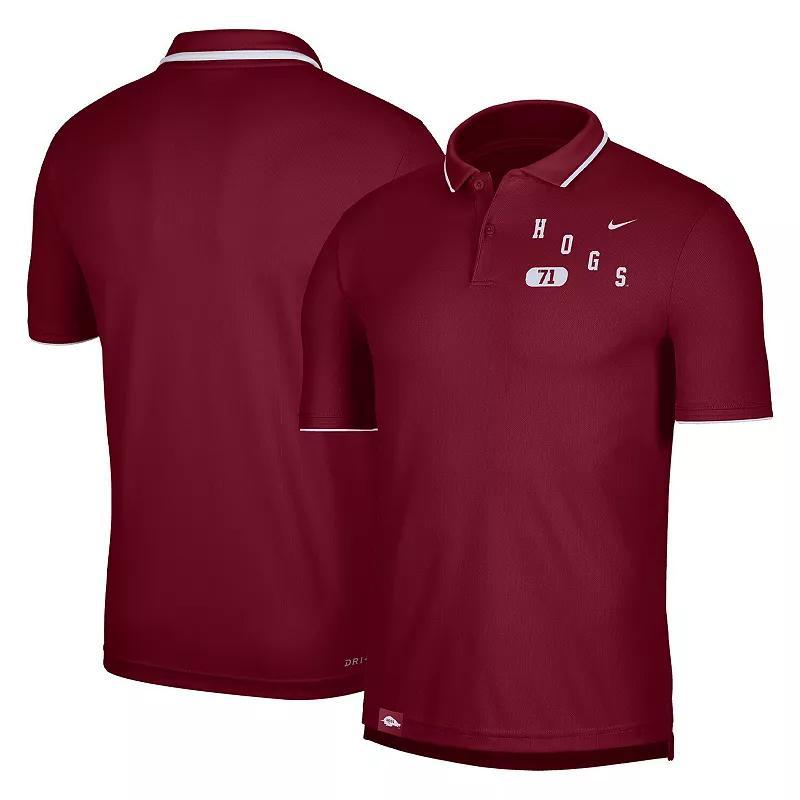 Mens Nike Cardinal Arkansas Razorbacks Wordmark Performance Polo Product Image