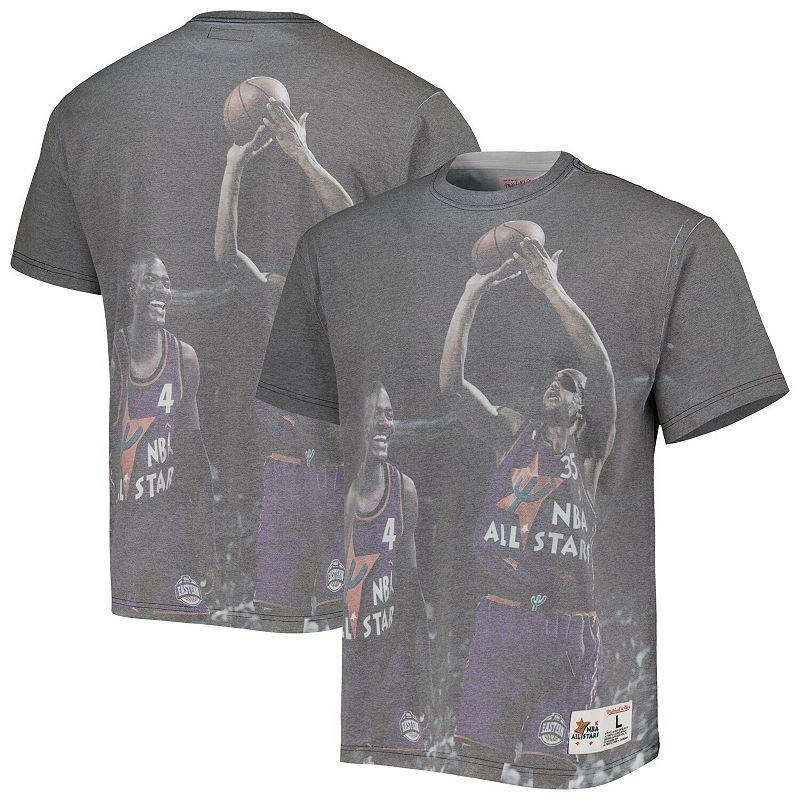 Mens Mitchell & Ness Detroit Pistons Above the Rim Graphic T-Shirt Product Image