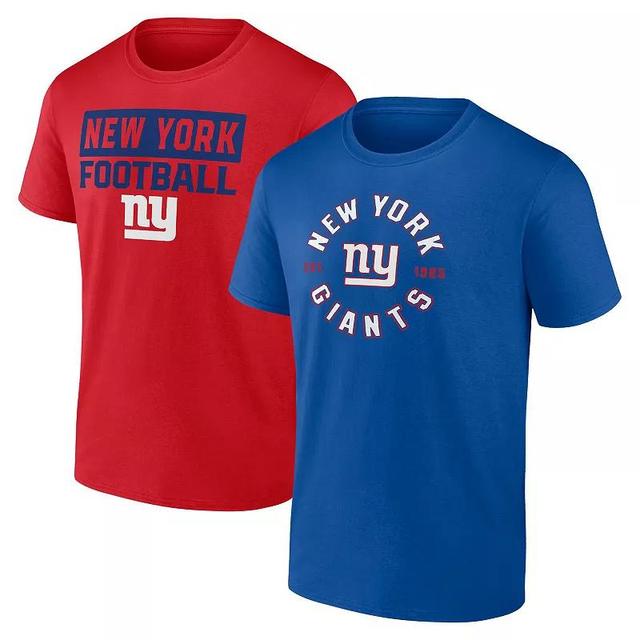 Mens Fanatics New York Giants Serve T-Shirt Combo Pack Product Image