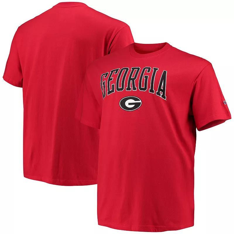 Mens Champion Georgia Bulldogs Big & Tall Arch Over Wordmark T-Shirt Product Image