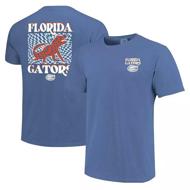 Womens Royal Florida Gators Comfort Colors Checkered Mascot T-Shirt Product Image