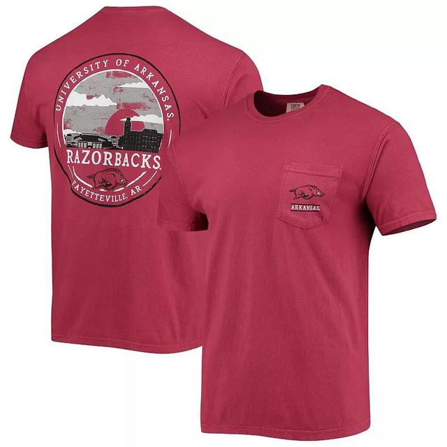 Mens Cardinal Arkansas Razorbacks Circle Campus Scene T-Shirt Product Image