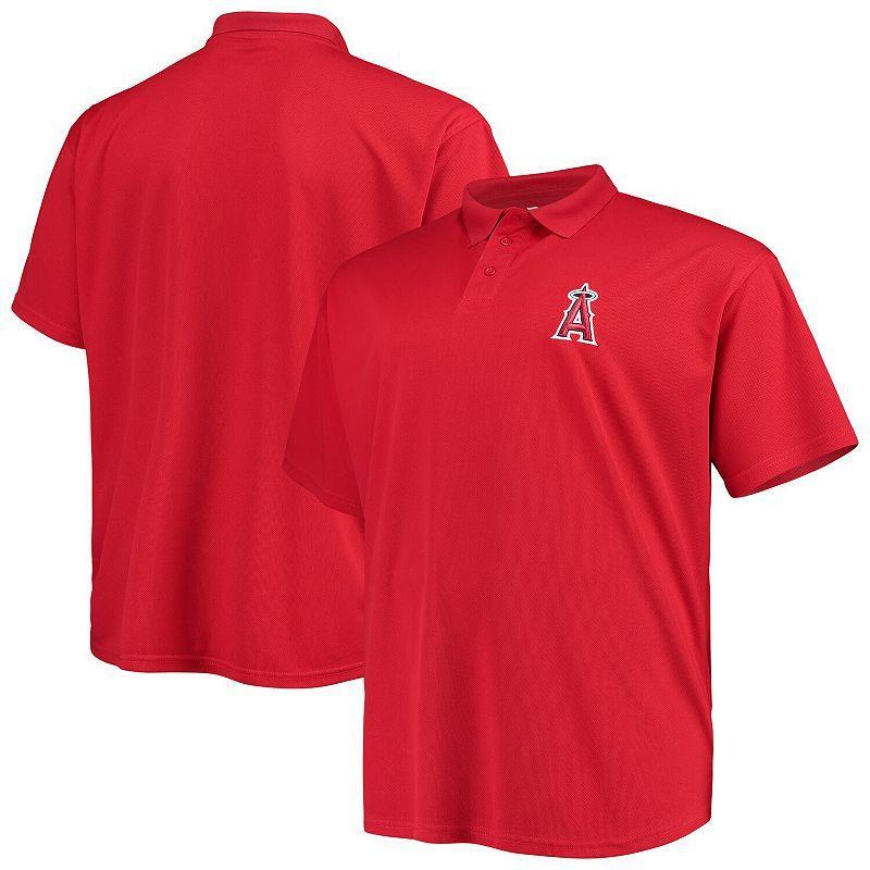 Mens Fanatics Branded Los Angeles Angels Big & Tall Solid Birdseye Polo Product Image