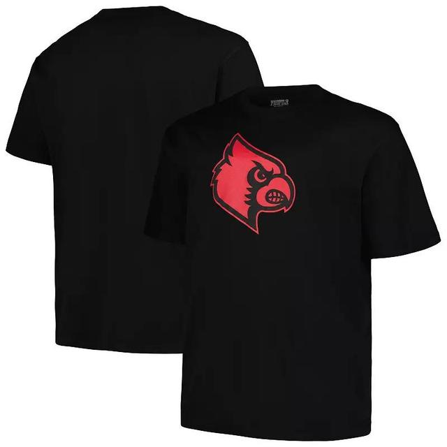 Mens Profile Louisville Cardinals Big & Tall Pop T-Shirt Product Image