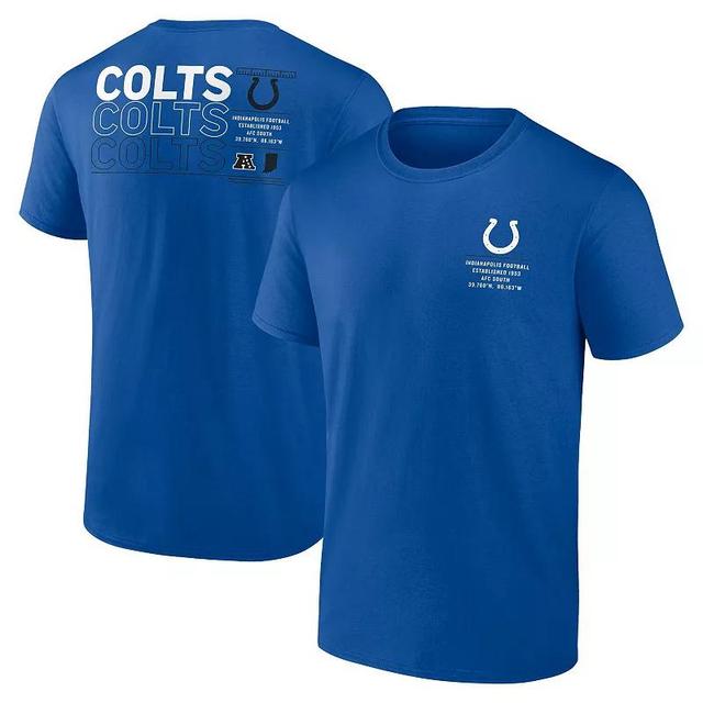 Mens Fanatics Royal Indianapolis Colts Repeat Stats T-Shirt Product Image