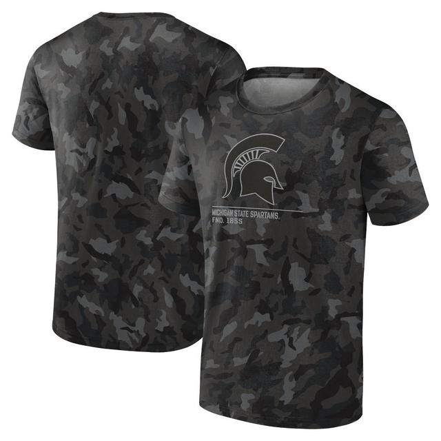 NCAA Michigan State Spartans Mens Camo Bi-Blend T-Shirt Product Image