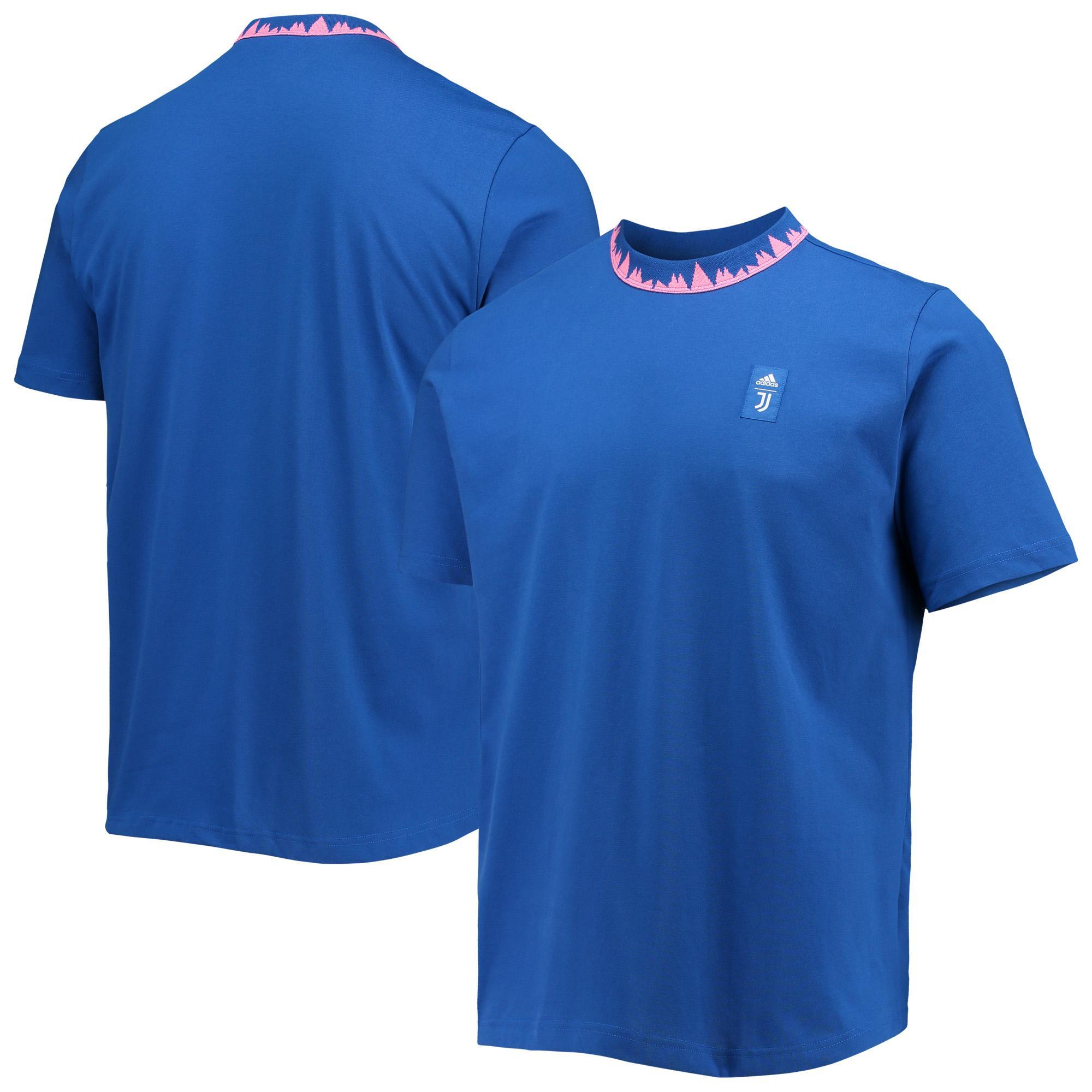 Mens adidas Blue Juventus Lifestyler T-Shirt Product Image