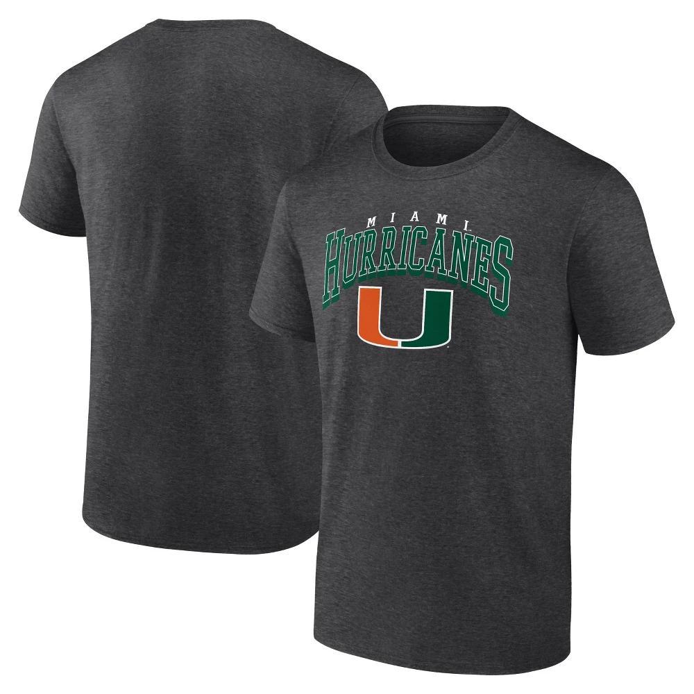 NCAA Miami Hurricanes Mens Bi-Blend T-Shirt Product Image