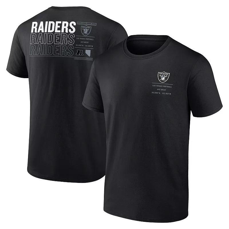 Mens Fanatics Black Las Vegas Raiders Repeat Stats T-Shirt Product Image