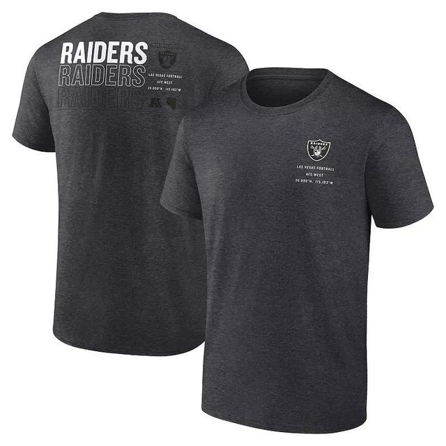 Mens Fanatics Charcoal Las Vegas Raiders Repeat Stats T-Shirt Product Image