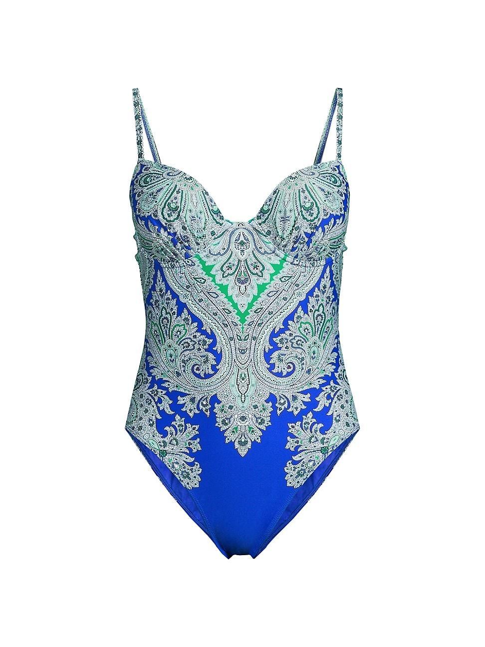 Womens Lauren Paisley One-Piece Swimsuit Product Image