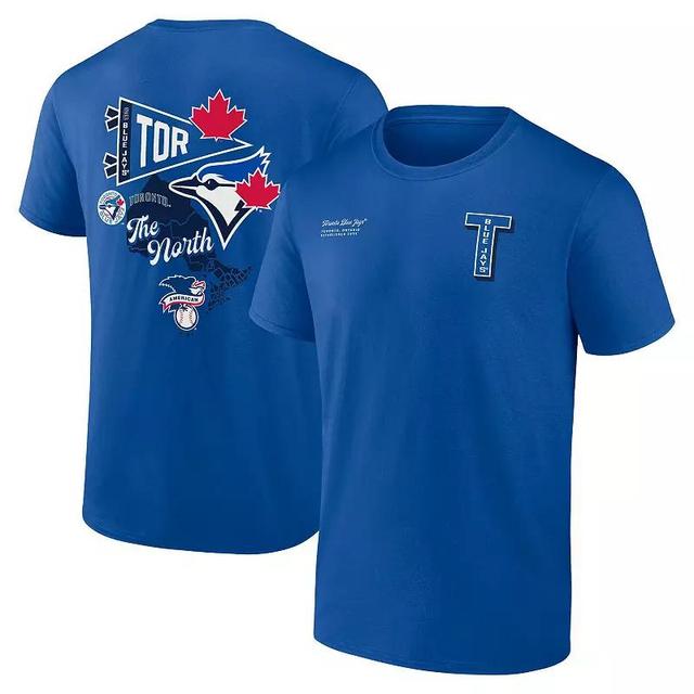 Mens Fanatics Branded Royal Toronto Blue Jays Split Zone T-Shirt Product Image