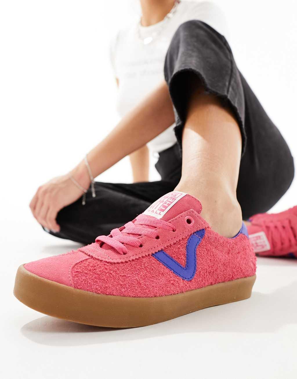 Vans FU Sport Low sneakers with rubber sole in pink and blue Product Image