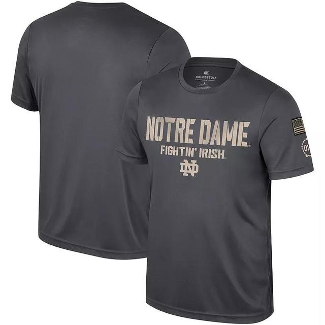 Mens Colosseum Charcoal Notre Dame Fighting Irish OHT Military Appreciation T-Shirt Product Image