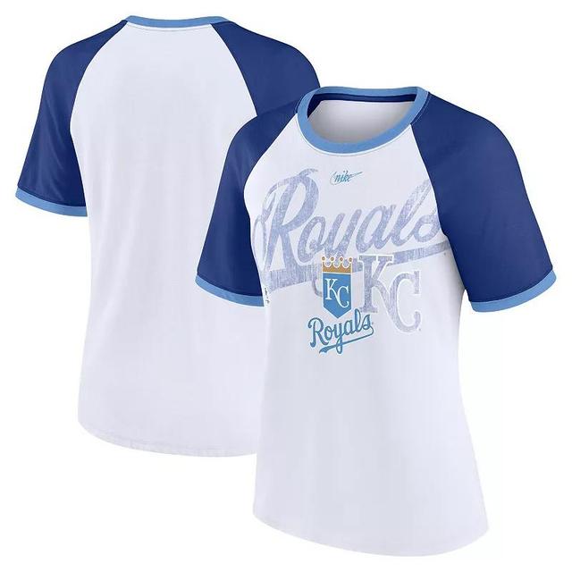 Womens Nike Kansas City Royals Rewind Color Remix Fashion Raglan T-Shirt Product Image