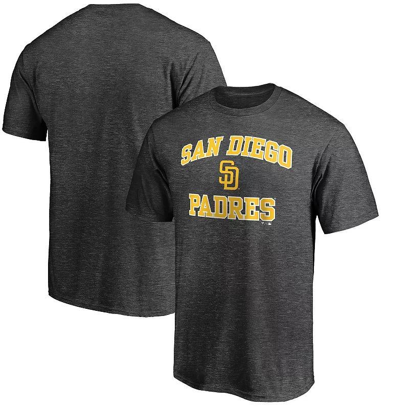 Mens Fanatics Branded Charcoal San Diego Padres Heart and Soul T-Shirt Product Image