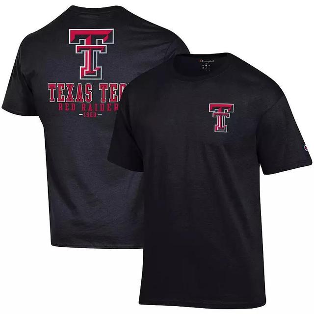 Mens Champion Texas Tech Red Raiders Stack 2-Hit T-Shirt Product Image