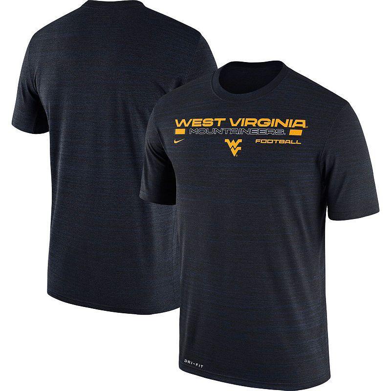 Mens Nike Navy West Virginia Mountaineers Team Velocity Legend Performance T-Shirt Product Image