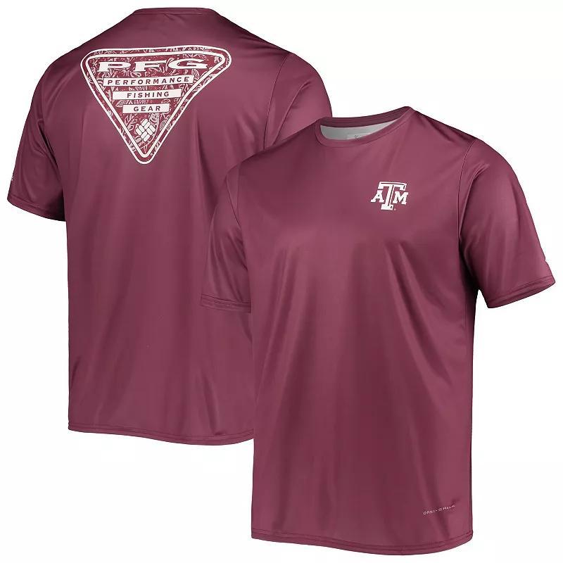 Columbia Men's Collegiate PFG Terminal Tackle Short Sleeve Shirt - Texas A&M- Product Image